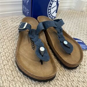 New Women Birkenstock Gizeh Leather Braided Sandals size 6